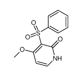 4-methoxy-3-(phenylsulfonyl)pyridin-2(1H)-one结构式