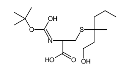 (2R)-2-(TERT-BUTOXYCARBONYLAMINO)-3-(1-HYDROXY-3-METHYLHEXAN-3-YLTHIO)PROPANOIC ACID Structure