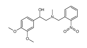 α-((N-(2-nitrobenzyl)-N-methylamino)methyl)-3,4-dimethoxybenzyl alcohol结构式