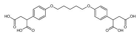 2,2'-((pentane-1,5-diylbis(oxy))bis(4,1-phenylene))disuccinic acid结构式