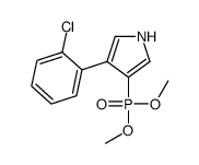 3-(2-chlorophenyl)-4-dimethoxyphosphoryl-1H-pyrrole结构式