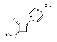 3-hydroxyimino-1-(4-methoxyphenyl)azetidin-2-one Structure