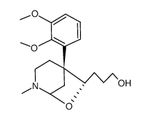 (1R*,5R*,6R*)-5-(2,3-Dimethoxyphenyl)-2-methyl-6-(3-hydroxypropyl)-7-oxa-2-azabicyclo<3.2.1>octane结构式