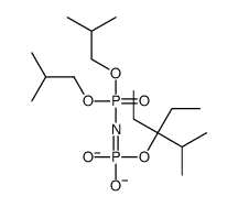 bis(2-methylpropoxy)phosphorylimino-(3-ethyl-2-methylpentan-3-yl)oxy-dioxido-λ5-phosphane Structure