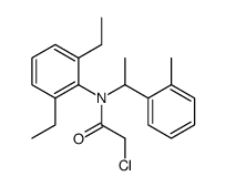 2-chloro-N-(2,6-diethylphenyl)-N-[1-(2-methylphenyl)ethyl]acetamide Structure