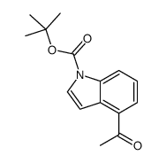 tert-butyl 4-acetylindole-1-carboxylate Structure