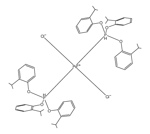 cis/trans-[PdCl2(P(OC6H4-2-iPr)3)2] Structure