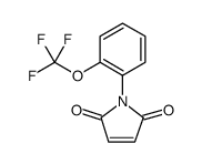 1H-PYRROLE-2,5-DIONE, 1-[2-(TRIFLUOROMETHOXY)PHENYL]-结构式