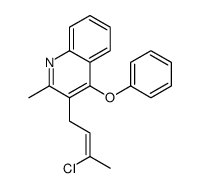 3-(3-chlorobut-2-enyl)-2-methyl-4-phenoxyquinoline Structure
