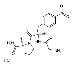 glycyl-L-4-nitrophenylalanyl-L-prolinamide hydrochloride结构式