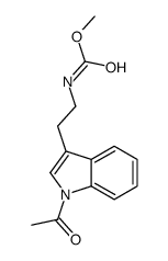 methyl N-[2-(1-acetylindol-3-yl)ethyl]carbamate结构式