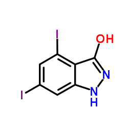 4,6-Diiodo-1,2-dihydro-3H-indazol-3-one结构式