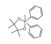 2,2-dihydro-4,4,5,5-tetramethyl-2-methyl-2,2-diphenyl-1,3,2-dioxaphospholane结构式
