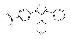 4-[2-(4-nitrophenyl)-4-phenylpyrazol-3-yl]morpholine Structure