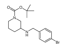 1-BOC-3-(4-BROMO-BENZYLAMINO)-PIPERIDINE Structure