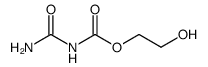 Carbamic acid, (aminocarbonyl)-, 2-hydroxyethyl ester Structure
