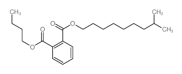 1,2-Benzenedicarboxylicacid, 1-butyl 2-(8-methylnonyl) ester结构式