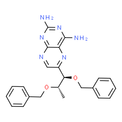2,​4-​Pteridinediamine, 6-​[(1R,​2S)​-​1,​2-​bis(phenylmethoxy)​propyl]​-结构式