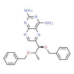 2,​4-​Pteridinediamine, 6-​[(1R,​2S)​-​1,​2-​bis(phenylmethoxy)​propyl]​- structure