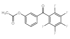 3-ACETOXY-2',3',4',5',6'-PENTAFLUOROBENZOPHENONE Structure