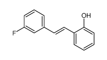 (E)-1-hydroxy-2-(3-fluoro)styrylbenzene结构式