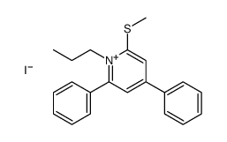 2-methylsulfanyl-4,6-diphenyl-1-propylpyridin-1-ium,iodide Structure
