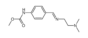 (4-{[(E)-2-Dimethylamino-ethylimino]-methyl}-phenyl)-carbamic acid methyl ester Structure