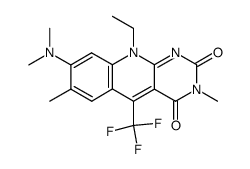 5-Trifluormethyl-8-dimethylaminodeazaflavin结构式