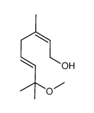 (2Z,5E)-3,7-dimethyl-7-methoxyocta-2,5-dien-1-ol结构式