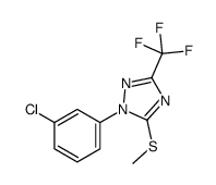 1-(3-chlorophenyl)-5-methylsulfanyl-3-(trifluoromethyl)-1,2,4-triazole Structure