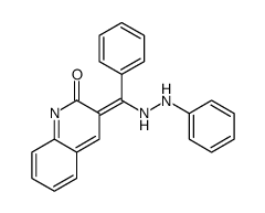 3-[phenyl-(2-phenylhydrazinyl)methylidene]quinolin-2-one Structure