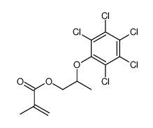 2-(2,3,4,5,6-pentachlorophenoxy)propyl 2-methylprop-2-enoate结构式