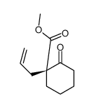 methyl (1R)-2-oxo-1-prop-2-enylcyclohexane-1-carboxylate结构式