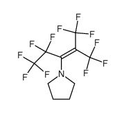 3-pyrrolidinoperfluoro-2-methyl-2-pentene Structure