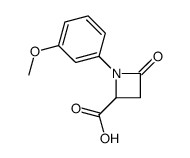 1-(3-methoxyphenyl)-4-oxoazetidine-2-carboxylic acid Structure