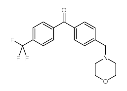 4-MORPHOLINOMETHYL-4'-TRIFLUOROMETHYLBENZOPHENONE结构式