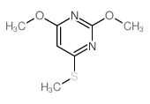 Pyrimidine, 2,4-dimethoxy-6-(methylthio)- picture