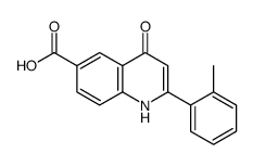 2-(2-methylphenyl)-4-oxo-1H-quinoline-6-carboxylic acid Structure