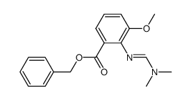 N1-(2-Benzyloxycarbonyl-6-methoxyphenyl)-N2-dimethylformamidin Structure