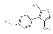 4-(4-methoxy-phenyl)-3-methyl-isoxazol-5-ylamine structure