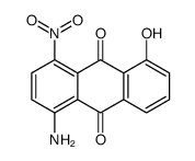 1-amino-5-hydroxy-4-nitroanthracene-9,10-dione结构式