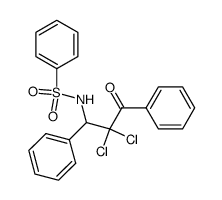 N-(2,2-dichloro-3-oxo-1,3-diphenylpropyl)phenylsulfonamide Structure