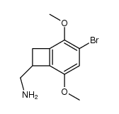 (3-bromo-2,5-dimethoxybicyclo[4.2.0]octa-1(6),2,4-trien-7-yl)methanamine Structure