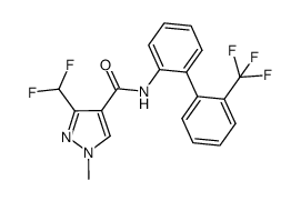 3-difluoromethyl-1-methyl-1H-pyrazole-4-carboxylic acid N-(2'-trifluoromethylbiphenyl-2-yl)-amide Structure