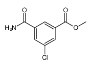 Benzoic acid, 3-(aminocarbonyl)-5-chloro-, methyl ester结构式