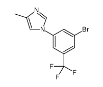 1H-Imidazole, 1-[3-bromo-5-(trifluoromethyl)phenyl]-4-methyl- Structure