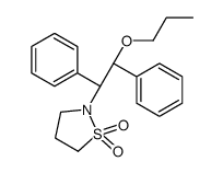 2-[(1S,2R)-1,2-diphenyl-2-propoxyethyl]-1,2-thiazolidine 1,1-dioxide结构式