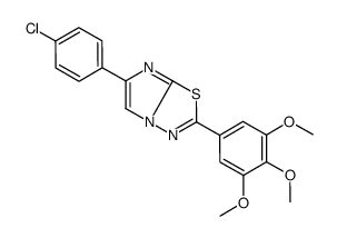 6-(4-chlorophenyl)-2-(3,4,5-trimethoxyphenyl)imidazo[2,1-b][1,3,4]thiadiazole Structure