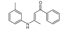 3-(3-methylanilino)-1-phenylbut-2-en-1-one Structure