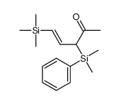 3-[dimethyl(phenyl)silyl]-5-trimethylsilylpent-4-en-2-one结构式